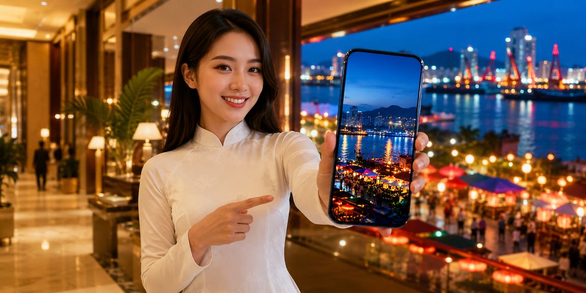 Người dùng xem cược thể thao tại Hải Phòng trong trang phục áo dài truyền thống