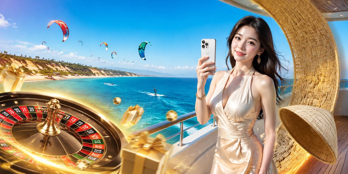 Bàn roulette sôi động tại khu du lịch Mũi Né với hình ảnh nón lá truyền thống