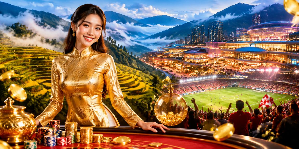 Không khí xổ số lễ hội tại Sapa với trang phục áo dài truyền thống miền núi